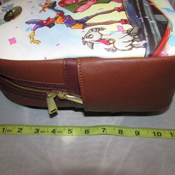 Disney Hunchback Notre Dame Neon Tuesday Mini Backpack New With Tags - Picture 3 of 6